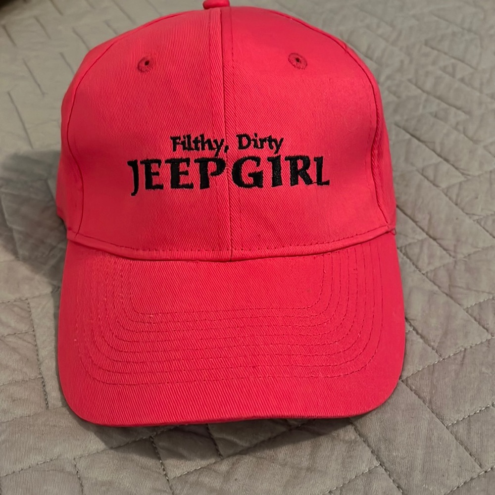 Filthy Dirty Jeep Girl hat. One size adjustable.